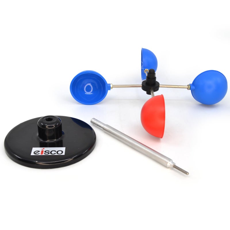 EISCO إيسكو - مقياس سرعة الرياح الصغير لقياس سرعة الرياح تصميم متين ومقاوم للعوامل الجوية للاستخدام الخارجي والتعليمي - Image 2